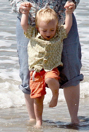 Cy at the Beach