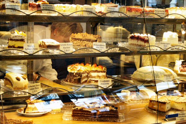Pastry counter at Cosel Palais